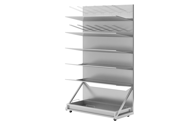 SS Bed Pan Shelf