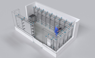 What type of racks suitable for hospital medical storage use?